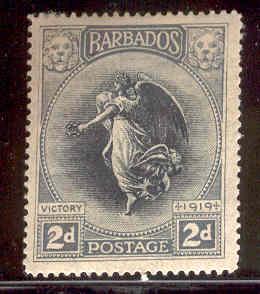 BARBADOS 143 MINT HINGED VICTORY