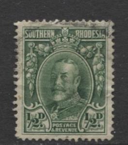 Southern Rhodesia- Scott 16 - KGV - Definitives  -1931 - FU - Single 1/2d Stamp