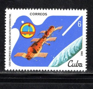 CUBA Sc# 2503 PEACEFUL USE OF OUTER SPACE  6c  1982  MNH