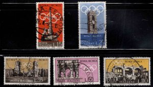 Italy Scott 773-777 Used Olympic stamp set