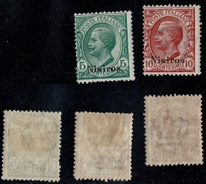 Italy Aegean Nisiro #1-3 MH