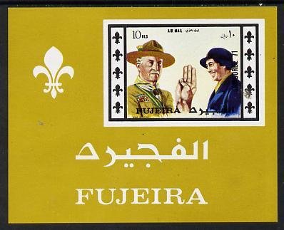 Fujeira 1971 Scout Jamboree imperf m/sheet unmounted mint...