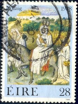 Christmas 1988, Flight into Egypt, Ireland SC#732 used