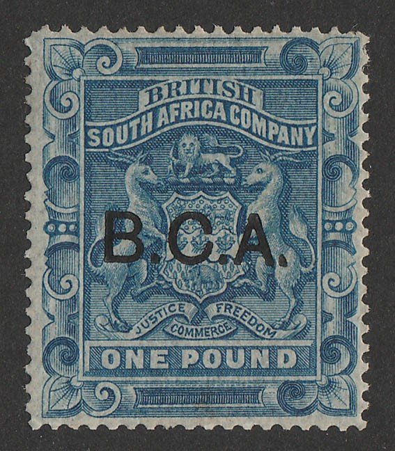 BRITISH CENTRAL AFRICA : 1891 BCA on Arms £1. RARE GENUINE!