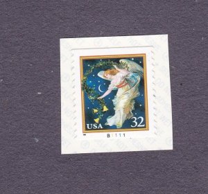 PNC1 32c Midnight Angel SA B1111 US 3018 Single Plate Number MNH F-VF