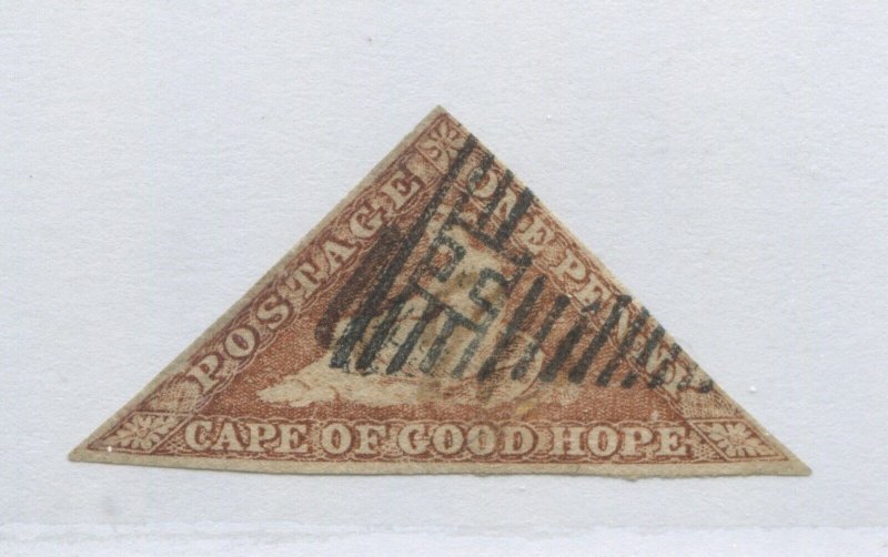 1863  Cape of Good Hope 1d brownish red used