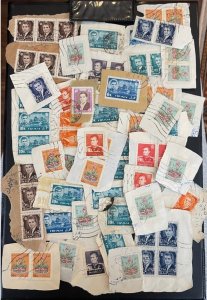 IRAN, Used Stamps on piece, different years