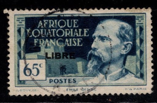 French Equatorial Africa Scott 102 Used 1940 stamp