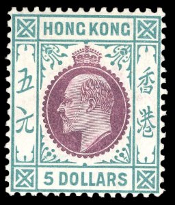 MOMEN: HONG KONG SG #89 1905 MINT OG H £550 LOT #64924