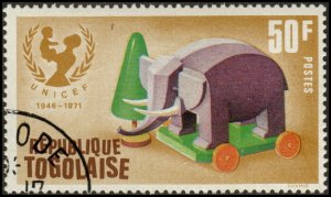 Togo 797 - Cto - 50fr Toy Elephant / Unicef (1971) (2)