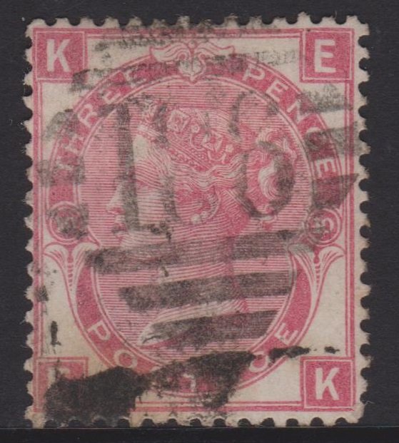 Great Britain Sc#49a Plate 10 Used in Ireland Postmark 186