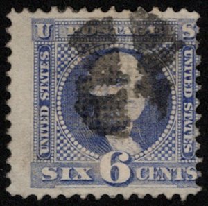 US #115 SCV $225.00 Fine, nice cork cancel, clear grill, nice stamp