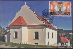 HUNGARY SC # 4326.1 FIRST DAY MAXIMUM CARD of MADI SYNAGOGUE EXTERIOR