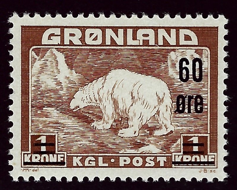 Greenland #40 Mint F-VF SCV$67.50 Popular Country!