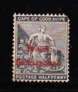 Album Treasures Bechuanaland Scott # 4  1/2p Cape of Good Hope Overprint  MNG