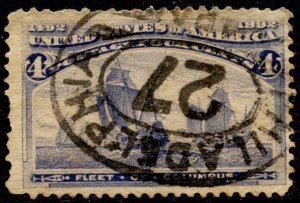 US Stamps #233 USED COLOMBIAN ISSUE