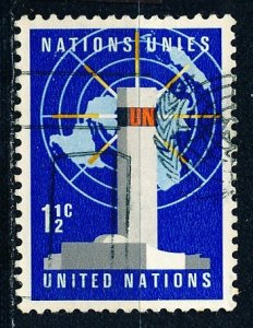 United Nations - New York #166 Single Used