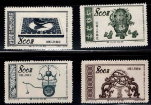 CHINA, PRC Scott 198-201 Unused set no gum expect similar centering