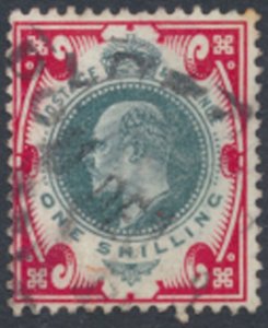 GB SG 312   Green / Scarlet  SC#  138a  Used  see details & scans