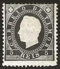 Timor, 11, mint, hinged,  signed.  1887.    (T75)