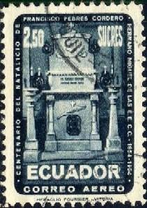 Tomb of Brother Miguel, Ecuador stamp SC#C275 used