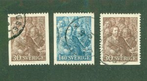 SWEDEN 594-96 USED BIN $2.00