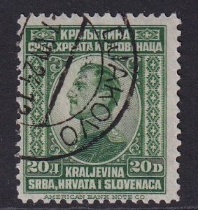 Yugoslavia   #24  used 1923  King Alexander  20d