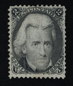 EXCELLENT GENUINE SCOTT #73 VF-XF MINT NG 1863 BLACK ANDREW JACKSON PSE CERT