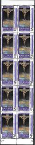 Guyana  MNH #55 two columns with ten stamps.  Crucifixion of Jesus. 1968