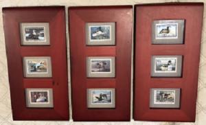 RW58 - RW66 Duck Stamps Mint in Frames