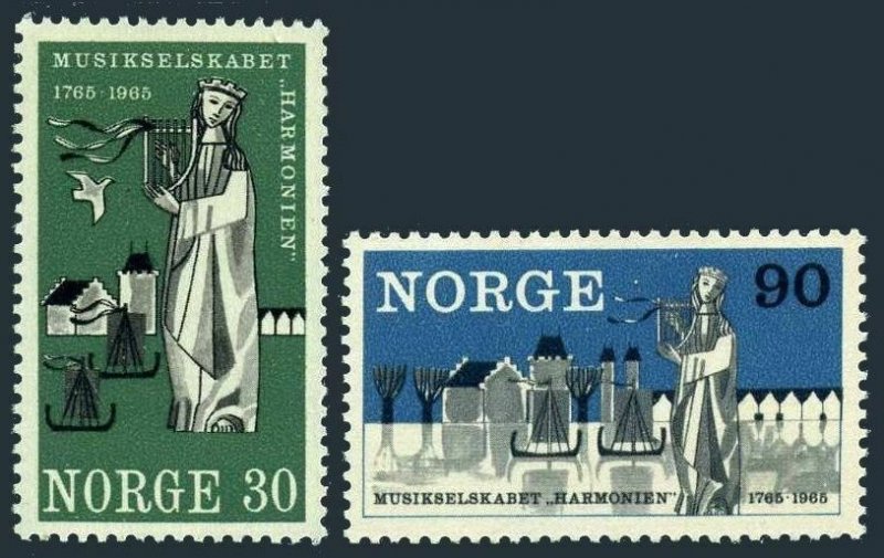 Norway 477-478,MNH.Michel 534-535. Bergen philharmonic society,1965.