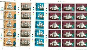 Grenada - 1989 - Philexfrance, Ships  - Full Sheets 4V - MNH