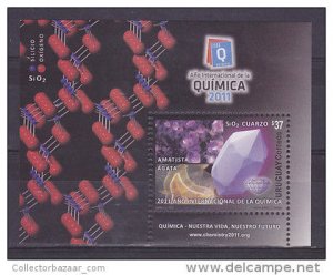 2011 Int.Year chemistry Jewelry Gemstone Amethyst Mineral URUGUAY Sc#2357 MNH