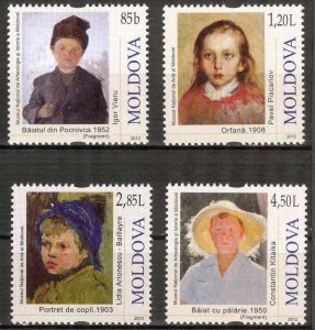 Moldova 2012 Art Paintings Children's set of 4 MNH**