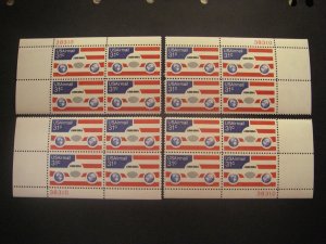 Scott C90, 31c Plane & Flag, PB4 #38310 x 4 Matched Set, MNH Airmail Beauties