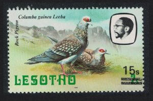 Lesotho Bird Speckled pigeon ovpt 15S 1986 MNH SG#717