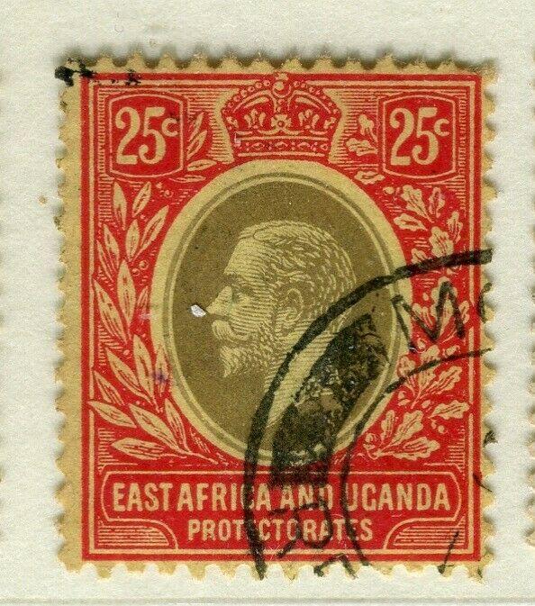 BRITISH EAST AFRICA; 1912 early GV issue fine used Shade of 25c. 