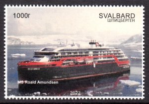 SVALBARD SPITSBERGEN 2022 CRUISE SHIP ROALD AMUNDSEN MNH LOCAL STAMPS