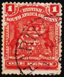 Rhodesia.1898 1d S.G.77 Fine Used