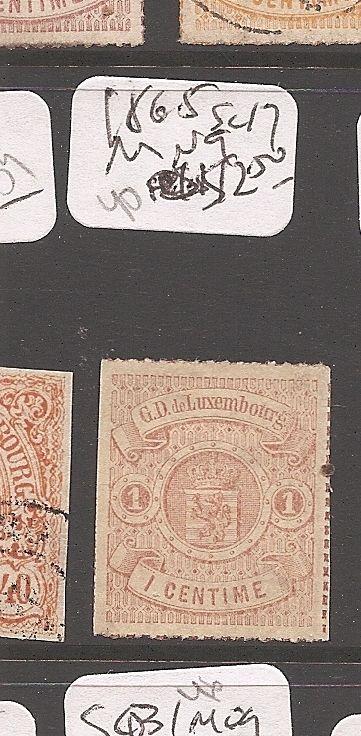 Luxembourg 1865 SC 17 MNG (9cds)