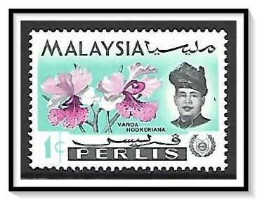 Perlis #40 Sultan & Orchids MNH