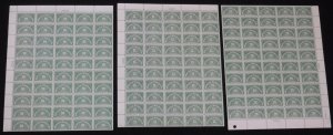 US QE1a-QE3a Special Handling Dry Printing Mint Sheet VF-XF OG NH SCV $2188