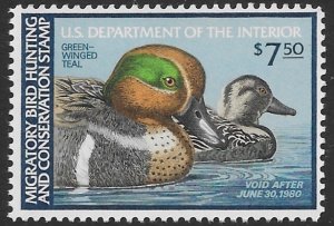US RW 46   1979   $ 7.50  Federal Duck Stamp  VF Mint nh