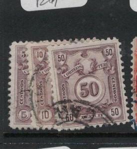 Peru Postage Due SC J41-3 VFU (7duq)