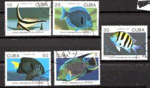 CUBA, yr.1992, FISH  #3417-3421
