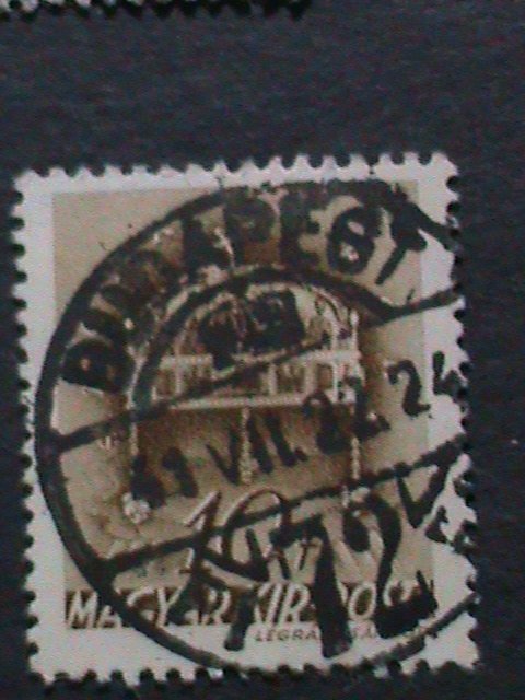 ​HUNGARY-1939 OVER 83 YEARS-VERY OLD-CROWN OF ST. STEPHEN USE STAMPS VERY FINE