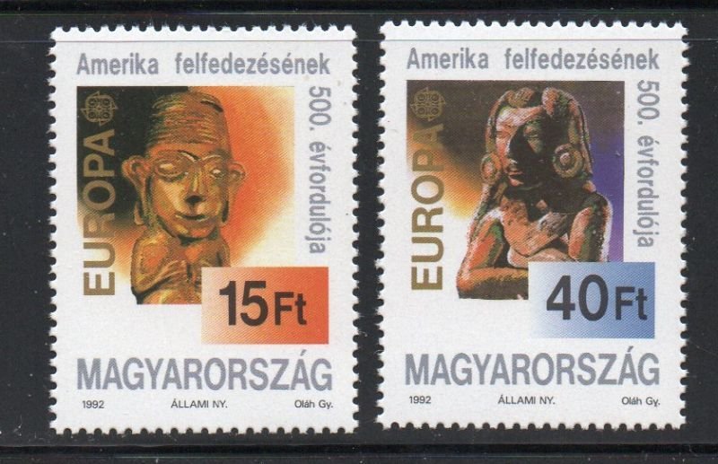 Hungary Sc 3344-3345 1992  Europa stamp set mint NH