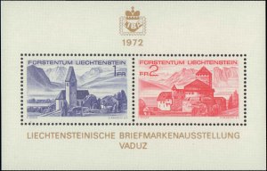 1972 Liechtenstein #505, Complete Set, Never Hinged