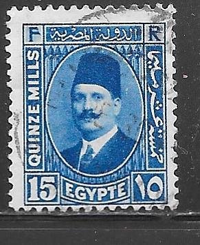 Egypt 139a: 15m King Faud, used, F