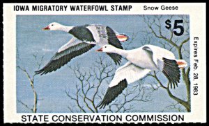 US Iowa Waterfowl Hunting 11, MNH, Snow Geese, 1982